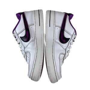 Nike AIR FORCE 1 LOW '07 LV8 Youth DX3933-100 Black Purple Size 5Y